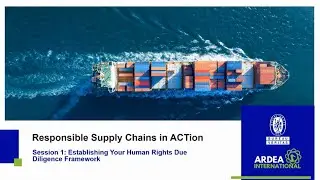 Responsible Supply Chains in ACTion Series 1: Establishing Your Human Rights Due Diligence Framework