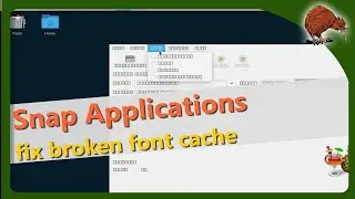 Linux: Snap applications, error with fonts, only rectangles are displayed