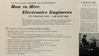 How to Hire Electronics Engineers (c. 1960)