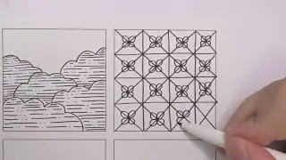（Day 46）Pen control#draw with me #line art #line drawing #zantangle  #drawing lines