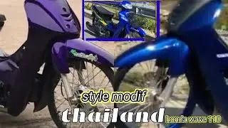wave 110 indonesia setandar modified