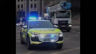 Audi Q6 e-tron Police Car in London, UK