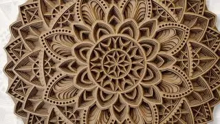 Artbyshalini #3dlaser mandala art#multilayered #7 layered #woodcarving #woodwork #3dartwork #14 inhe