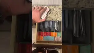 Organizing condiment packets in kitchen drawer#organization #condiments #kitchen