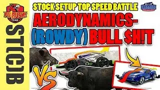 ミニ四駆 STB - Razorback VS Rowdy Bull (STOCK Setup Top Speed Run)