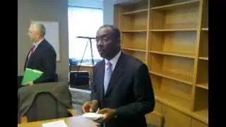 Mayor Brown up close and personal...