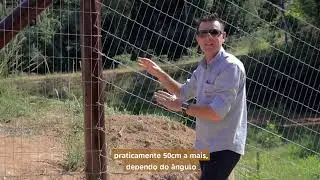 Como instalar a Tela Practica em um terreno com decl&iacute;nio | Cercas Cattoni