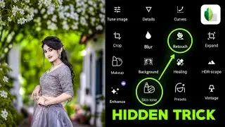 Snapseed Black And Lime Green Tone Photo Editing New Trick 🔥| Snapseed Face Smooth Photo Editing