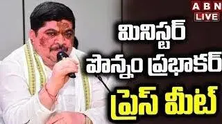 🔴LIVE: Minister Ponnam Prabhakar Press Meet || ABN Telugu