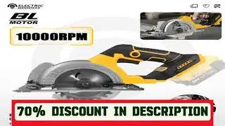 A must-have product! EGOD 5 Inch Brushless Electric Circular Saw Lithium Battery Powered Handheld