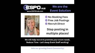 ESPO Hub is your Event Support & Solution!  #eventprofessionals #eventindustry #eventplanning #gig
