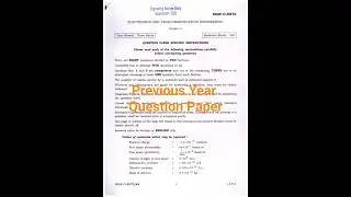 IES ESE MAINS Electronics and Telecommunication Paper 1 Previous Year Question Paper