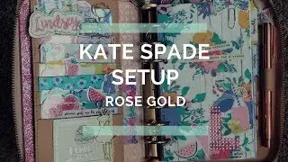 Kate spade planner setup with June Planner society kit