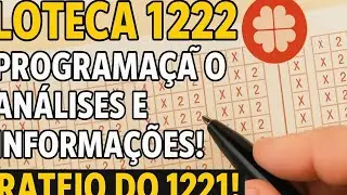 LOTECA 1222 - PROGRAMA&Ccedil;&Atilde;O,AN&Aacute;LISES E INFORMA&Ccedil;&Otilde;ES! - RATEIO DO CONCURSO 1221!