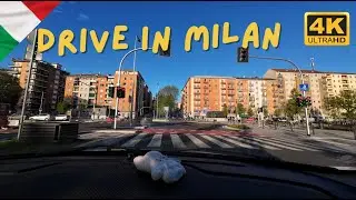 Driving in Milan 🇮🇹 4K | City Vibes, Streets & Italian Style 🚗✨
