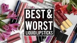 5 BEST + 5 WORST: LIQUID LIPSTICKS | Drugstore + High End | JamiePaigeBeauty