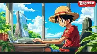 Study Lofi With Luffy 📖 Chill Music For Reading / Coding / Work to 📖 One Piece Lofi Jazz