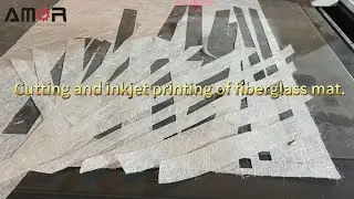 CNC Oscillating Knife Cutting Fiberglass Chopped Strand Mat for Composite Materials