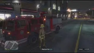 GTA V Online PS5 - New Odd Job! Firefighter. Earned $ 56,000🔥🚒🧯👩&zwj;🚒