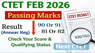 CTET Result 2026 | CTET Passing Marks 2026 | CTET Result/Answer key 2026 | CTET 2026 Result |#ctet