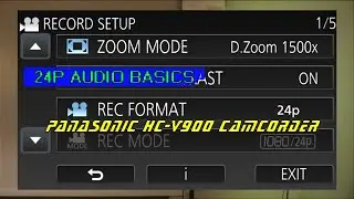 24p audio basics-Panasonic HC-V900 camcorder