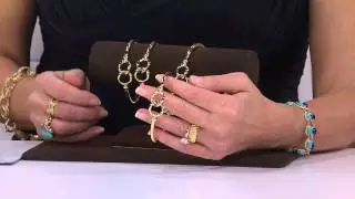 14K Gold Large Interlocking Status Link Toggle Bracelet with Alberti Popaj
