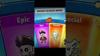Last hope in sneaky vs skele wheel 🤯 #stumbleguys #shorts