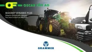 OSCAR F&Auml;H AG pr&auml;sentiert den neuen GRAMMER-Fahrersitz Maximo Dynamic Plus f&uuml;r grosse Landmaschinen.