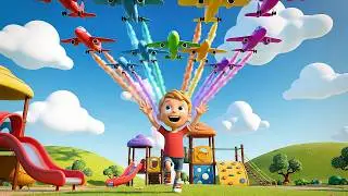 Siete Pequeños Aviones de Juguete Whoosh | Canciones Infantiles y Rimas para Niños