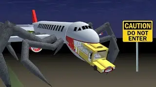 There's Horror Secret Place Plane Eater School Bus Do Not Enter 😱 SAKURA SCHOOL SIMULATOR