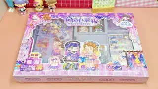 Unbox new kawaii sticker set 🎁 ASMR unboxing sticker journal