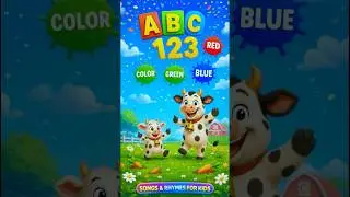 ABC 123 Farm Friends Song 🐄 | Learn Letters, Numbers & Colors with Mama& Baby Cow