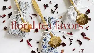 DIY Floral Tea Favors