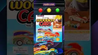 BUILD & PAINT WOODEN CARS ⭐ LINK IN BIO #stemtoy #woodentoy #toptoy #buildingtoy #thinkinggames