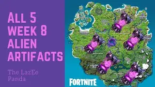 Locations for Alien Artifacts in Fortnite Week 8