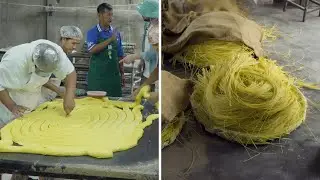 The Journey of Thai Noodles, Factory to Feast 🍜👌