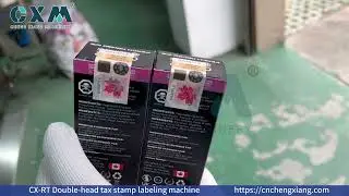 CX RT Double head tax stamp labeling machine Dual Labeling Heads Increase Output Efficiency