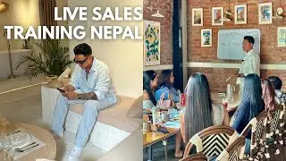 Hosting My First LIVE Sales Training event in Nepal