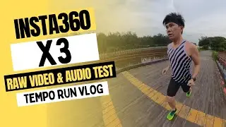 Tempo Run VLOG ( RAW Video Footage and Audio from INSTA360 X3 )
