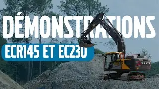 Journ&eacute;e d&eacute;monstrations ECR145 et EC230 chez Carri&egrave;res Daniel