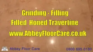 Grinding Filling Polishing Dirty Honed Filled Travertine