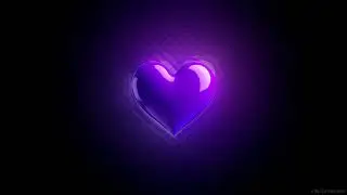 Purple Beating Heart Motion Graphic, Hearts Background Video Effect | Hearts Sensory Wallpaper