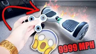 9999 MPH FIDGET SPINNER VS SWEGWAY (GONE WRONG) *EXPLOSION*