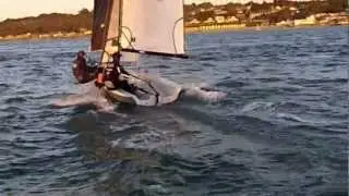 RS500 dinghy sailing Gurnard 14th sept 2012