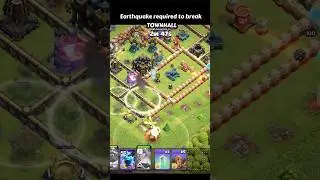 Earthquake Spell Required To Destroy Th17 (Clash of Clans)