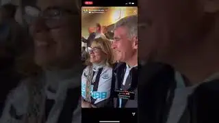 Bruno Guimares' father in tears as the St James' Park crowd sing his son's name