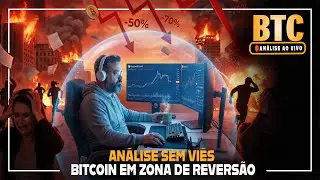 O BITCOIN EM ZONA CR&Iacute;TICA DE REVERS&Atilde;O 🔴  AN&Aacute;LISE AO VIVO DO BTC