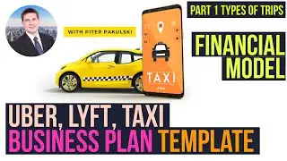 Uber, Lyft, Taxi business idea, business plan, financial model. Part 1. Types of trips. MS Excel.
