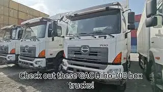 《GAC Hino 700 Box Trucks | On - Site for Overseas Trading @GlobalTruckDeals》