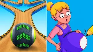 GOING BALLS Vs DRAW PUZZLE : Satisfying ASMR Gameplay - All Max Levels Gameplay 2025